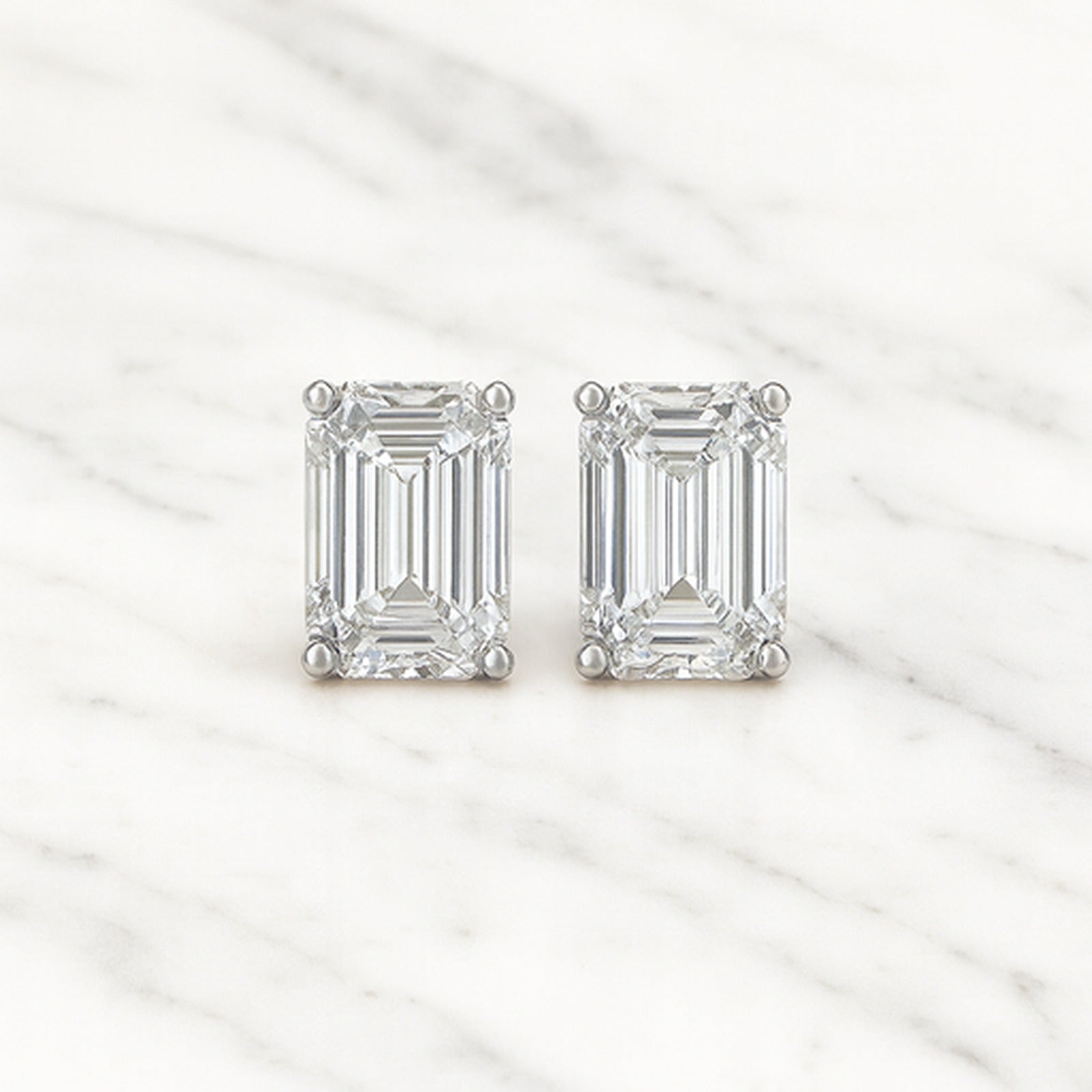 Anaïs — Emerald Cut Studs — Maison ÉLAN fine jewelry