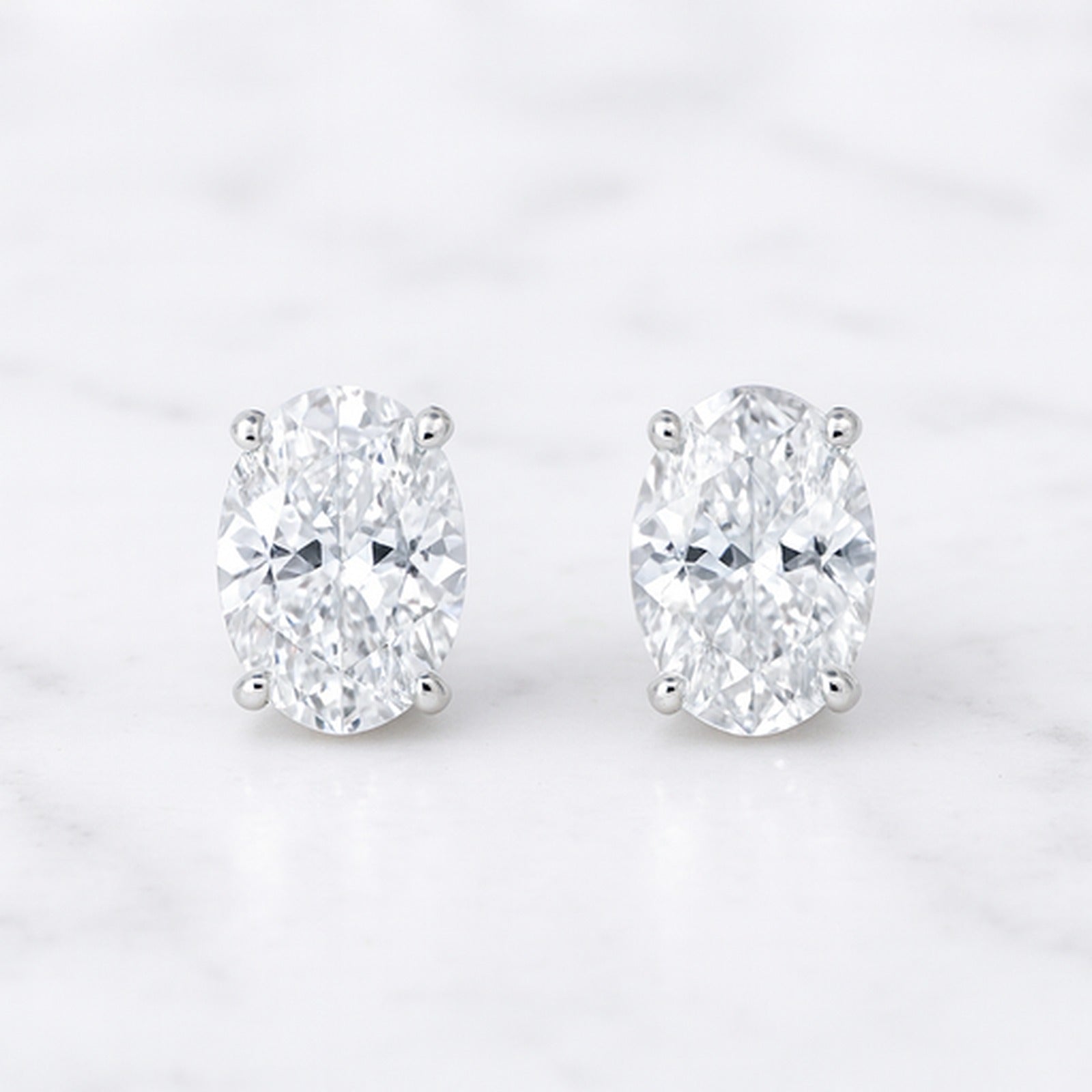 Isaline — Oval Cut Studs — Maison ÉLAN fine jewelry