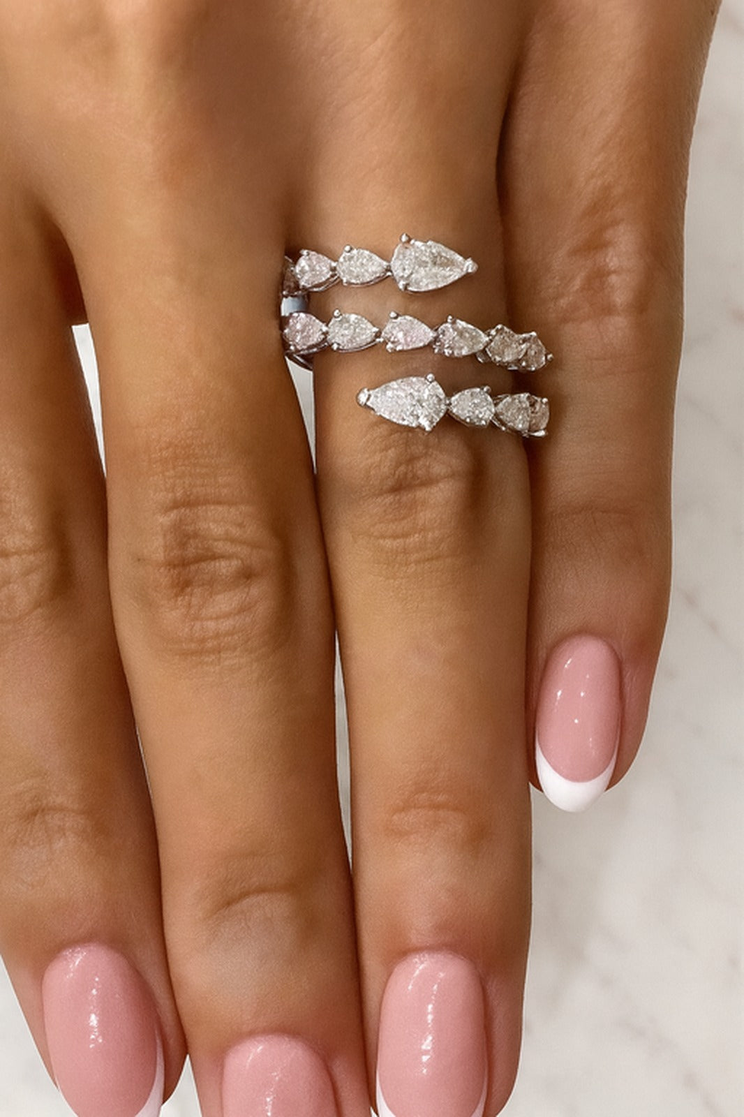 Solange — Pear Cut Ring Set — Maison ÉLAN fine jewelry