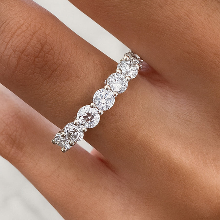 Arielle — 7 Stone Eternity Band — Maison ÉLAN fine jewelry