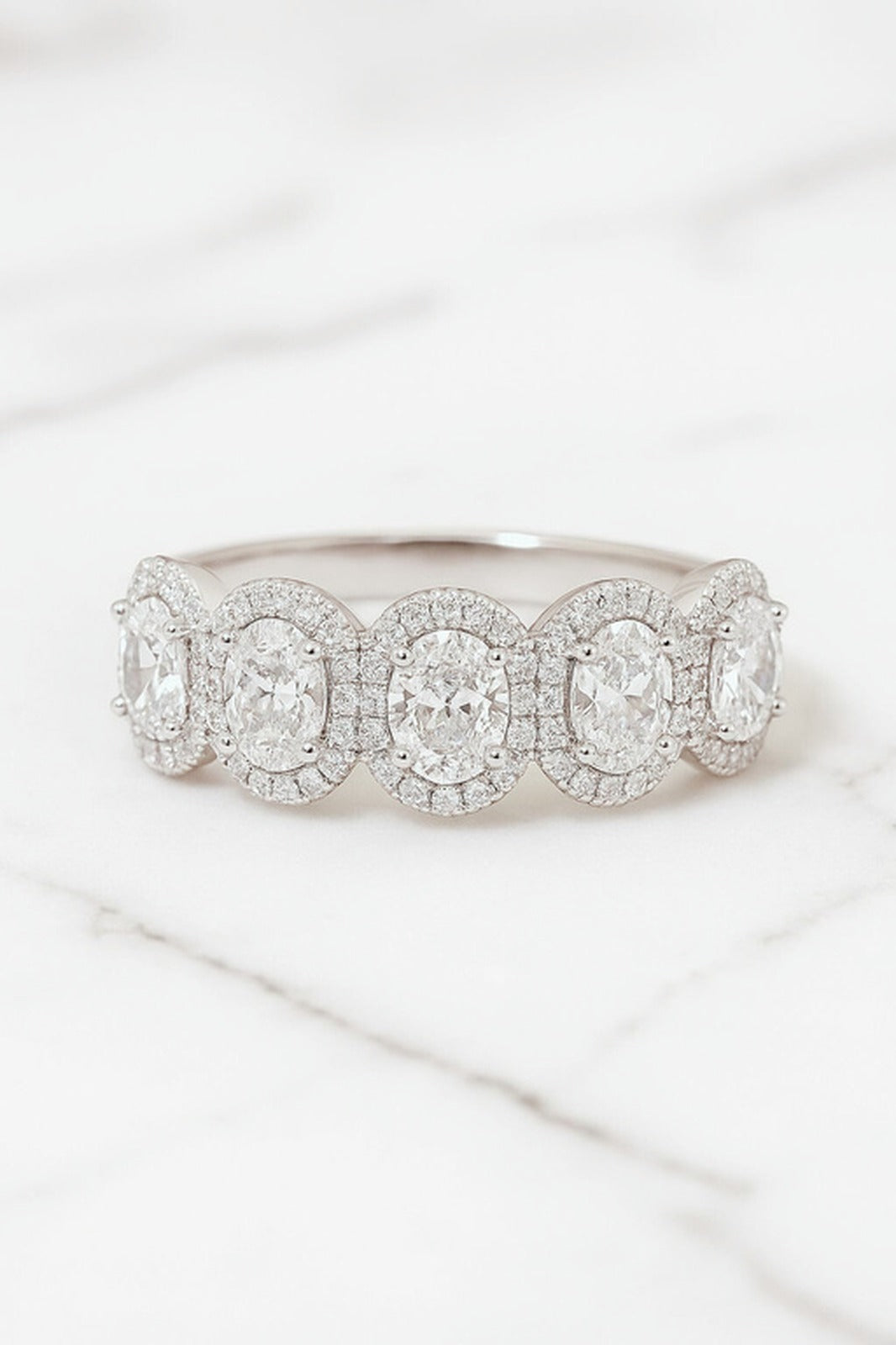 Adrielle — Oval Halo Band — Maison ÉLAN fine jewelry
