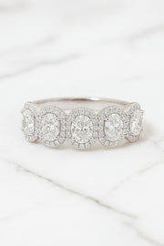 Adrielle — Oval Halo Band — Maison ÉLAN fine jewelry
