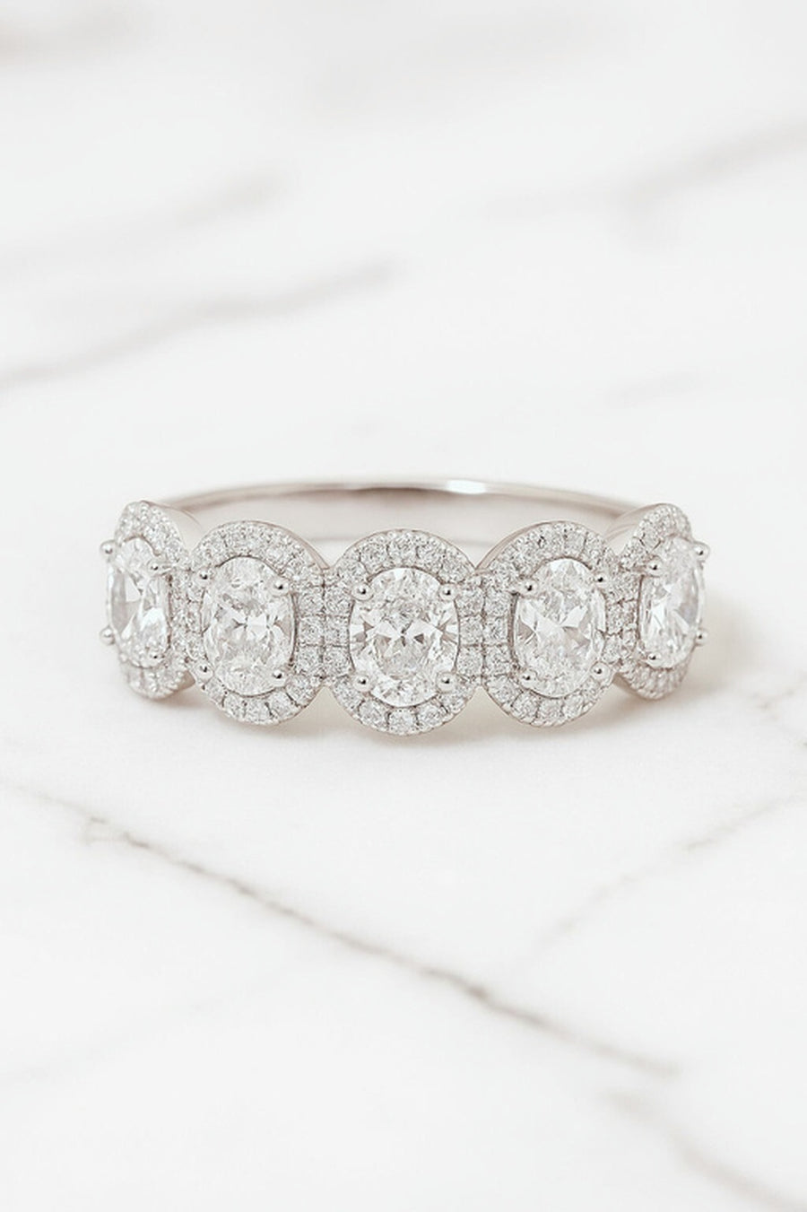 Adrielle — Oval Halo Band — Maison ÉLAN fine jewelry