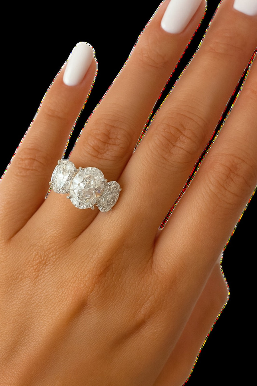 Kim — 4 CTTW Oval Cut Diamond Band — Maison ÉLAN fine jewelry