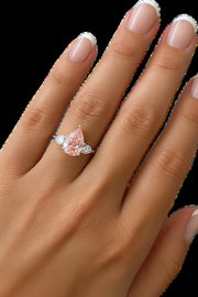 Clara — Fancy Pink Pear Engagement Ring — Maison ÉLAN fine jewelry, view 3