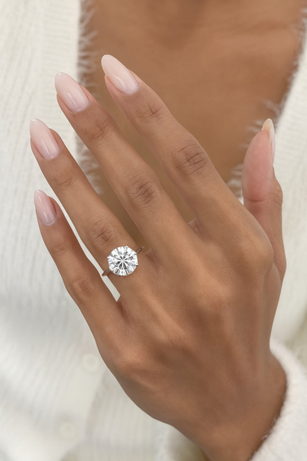 Hidden Halo Round Solitaire Engagement Ring — Platinum — Maison ÉLAN fine jewelry