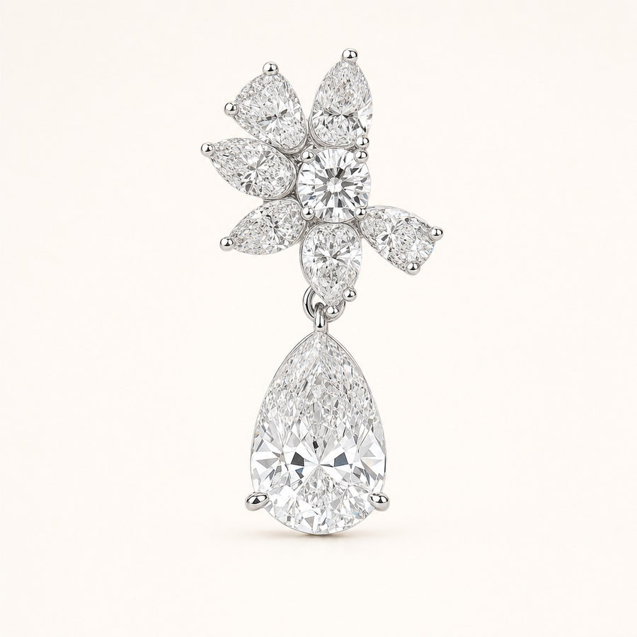 Adelaide — Pear Cut Drop Earrings — Maison ÉLAN
