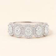 Adrielle — Oval Halo Band — Maison ÉLAN