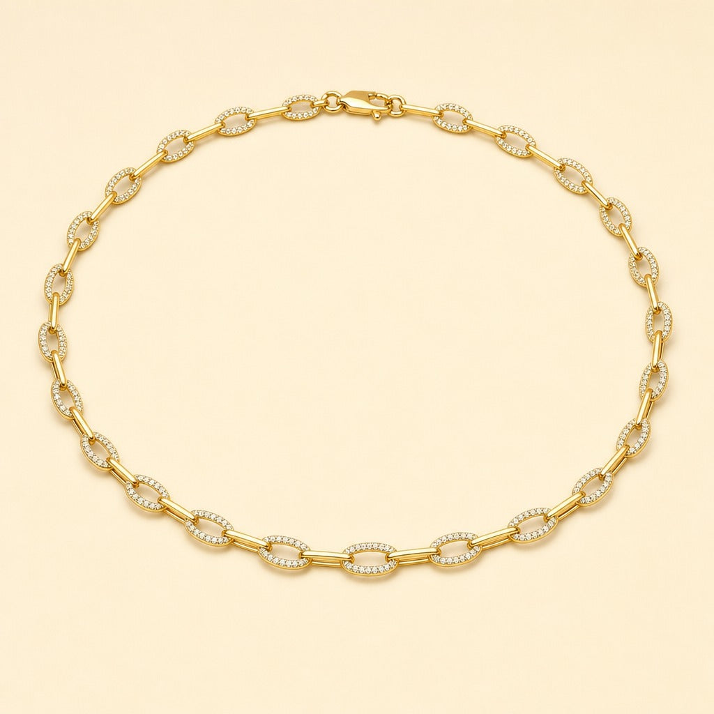 Amélia — Diamond Chain Necklace — Maison ÉLAN