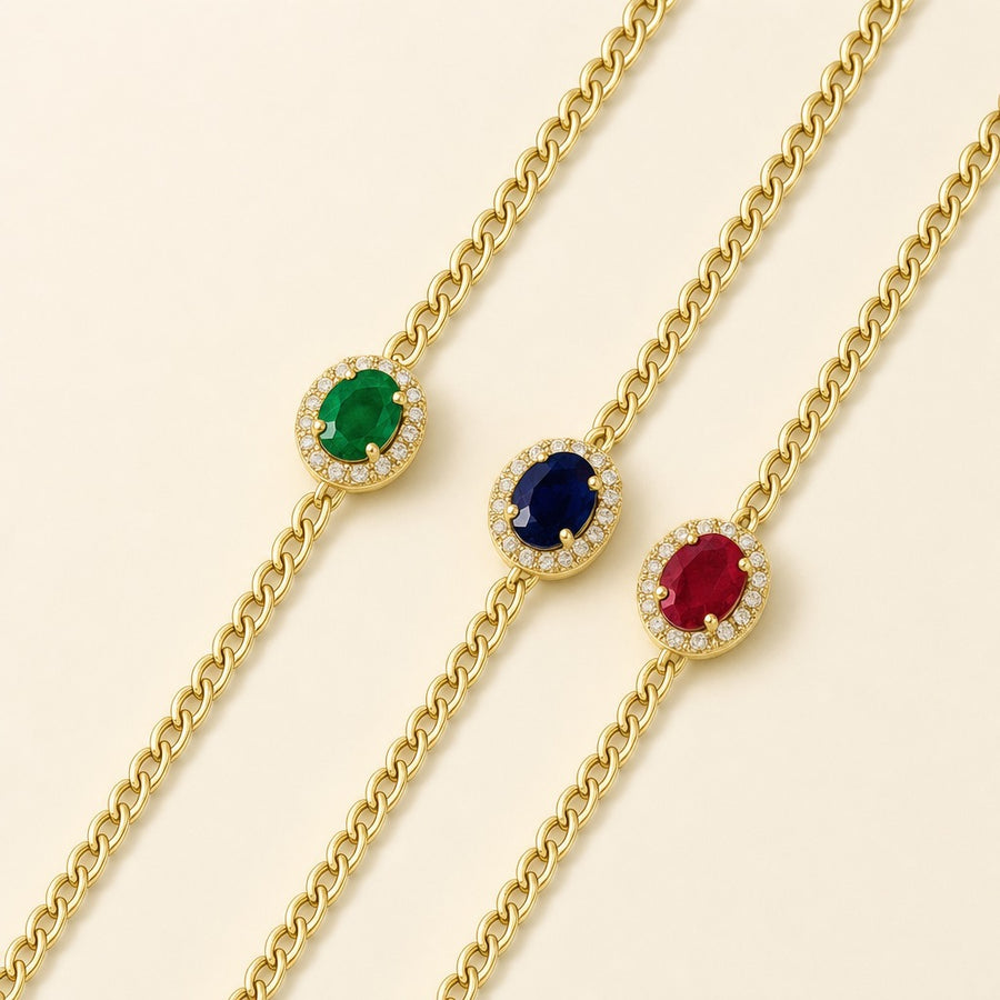 Anaïs — Gemstone Station Bracelet — Maison ÉLAN