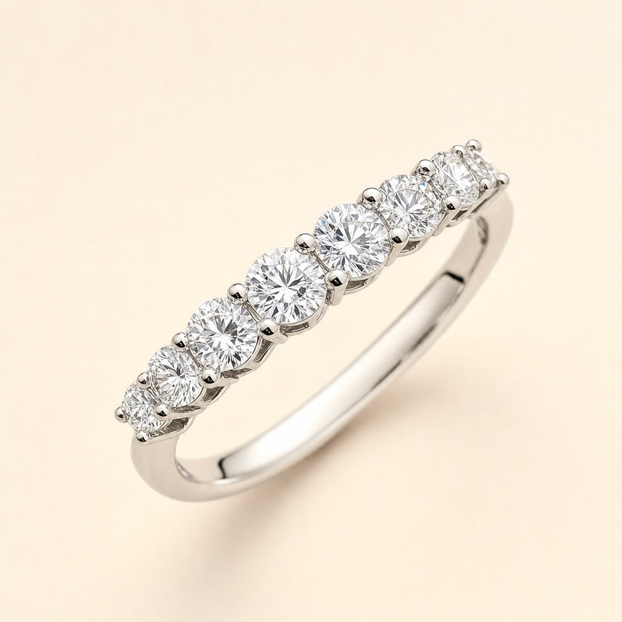 Arielle — 7 Stone Eternity Band — Maison ÉLAN