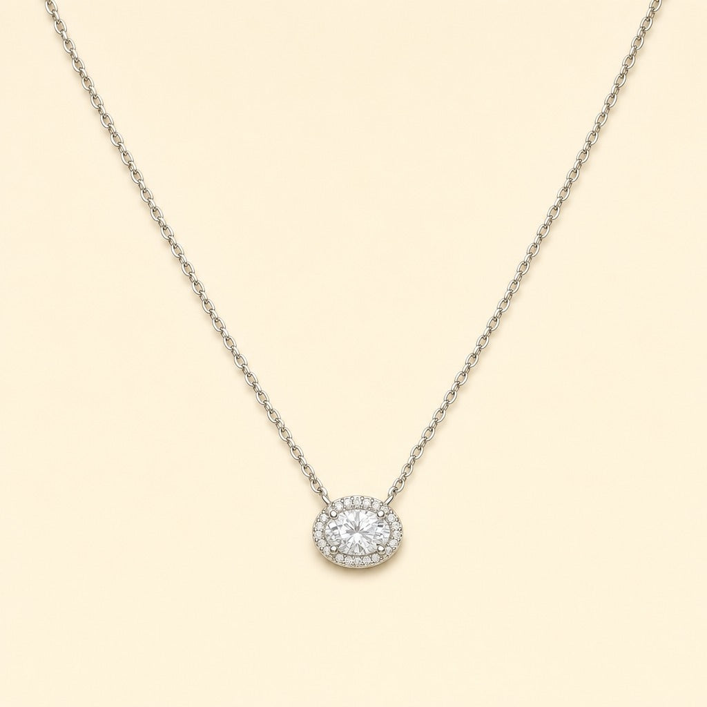 Auriane — Oval Cut Necklace — Maison ÉLAN