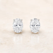 Isaline — Oval Cut Studs — Maison ÉLAN