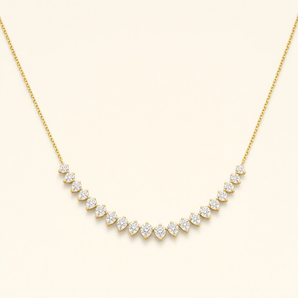 Léna — 0.9 CTW Round Diamond Necklace — Maison ÉLAN