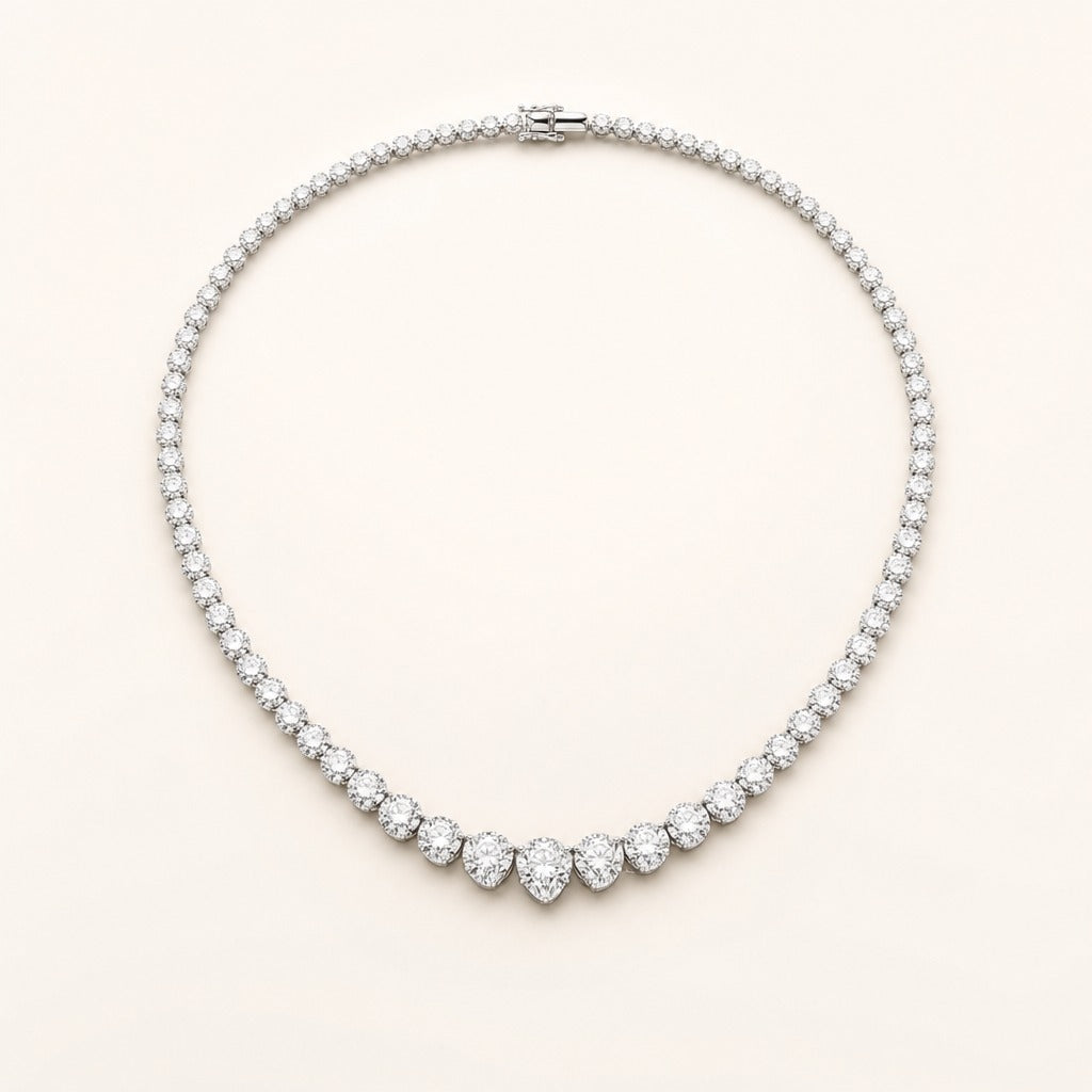 Lucía — Graduated Rivière Necklace 8 CTW — Maison ÉLAN