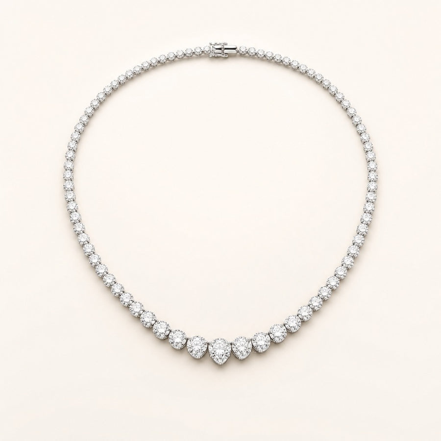 Lucía — Graduated Rivière Necklace 8 CTW — Maison ÉLAN