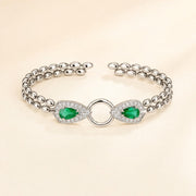 Maelys — Natural Emerald Convertible Necklace & Bracelet — Maison ÉLAN