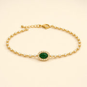Maelys — Natural Emerald & Diamond Bracelet — Maison ÉLAN