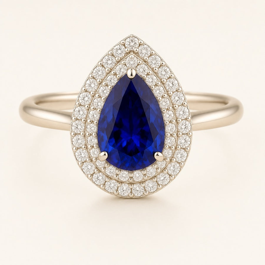 Marise — Pear Sapphire Ring — Maison ÉLAN