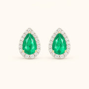 Seraphine — Emerald Studs — Maison ÉLAN