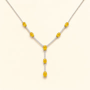 Soleil — Fancy Yellow & Colorless Diamonds Necklace — Maison ÉLAN