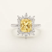 Ysée — Yellow Diamond Halo Ring — Maison ÉLAN