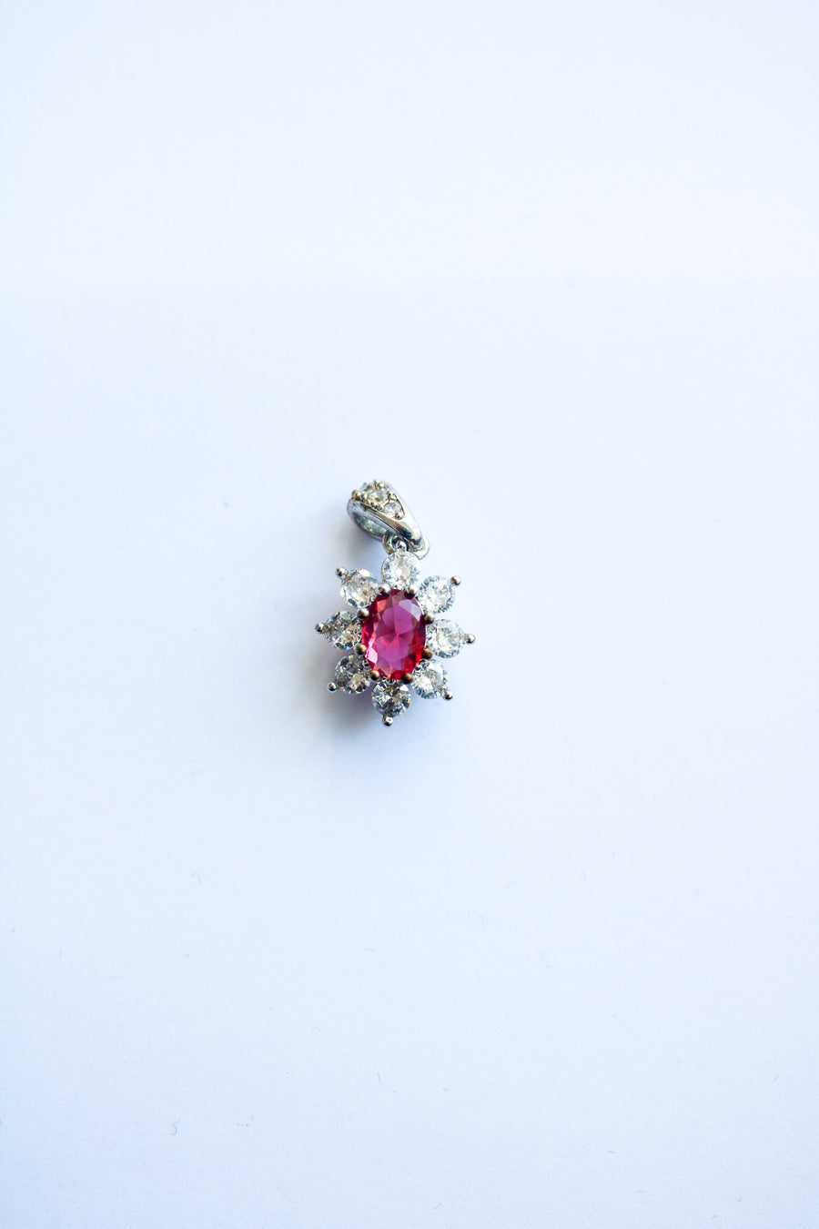 Rosalia Ruby Rosette Pendant